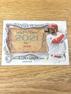 2022 Topps Allen & Ginter Bryce Harper Banner Season #BS46 - PHI Phillies