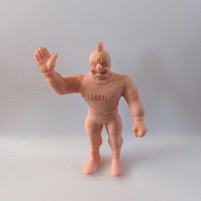 Kinnikuman Deka Radiergummi Flesh Color Hand Wave Gebraucht
