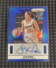 2025 Panini Prizm Sue Bird Auto Throwback Blue /75 WNBA Seattle Storm
