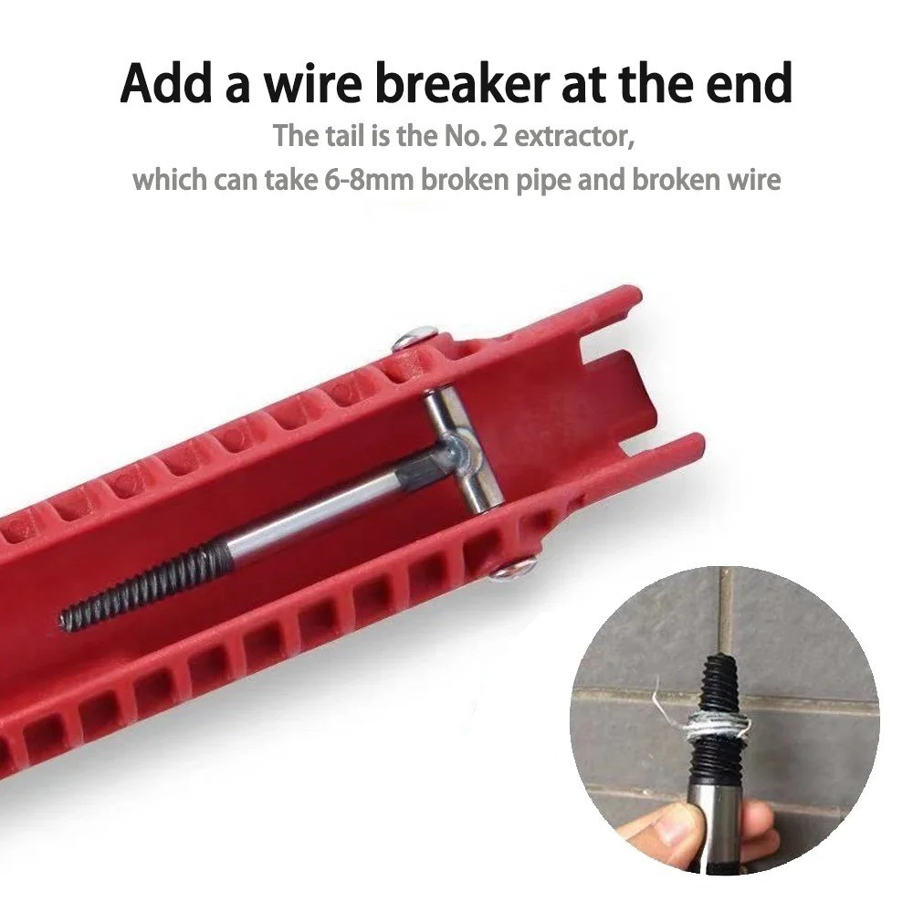 Multi tool Faucet & Sink Installer Pipe Wrench For Plumbers & Homeowners Kitchen
