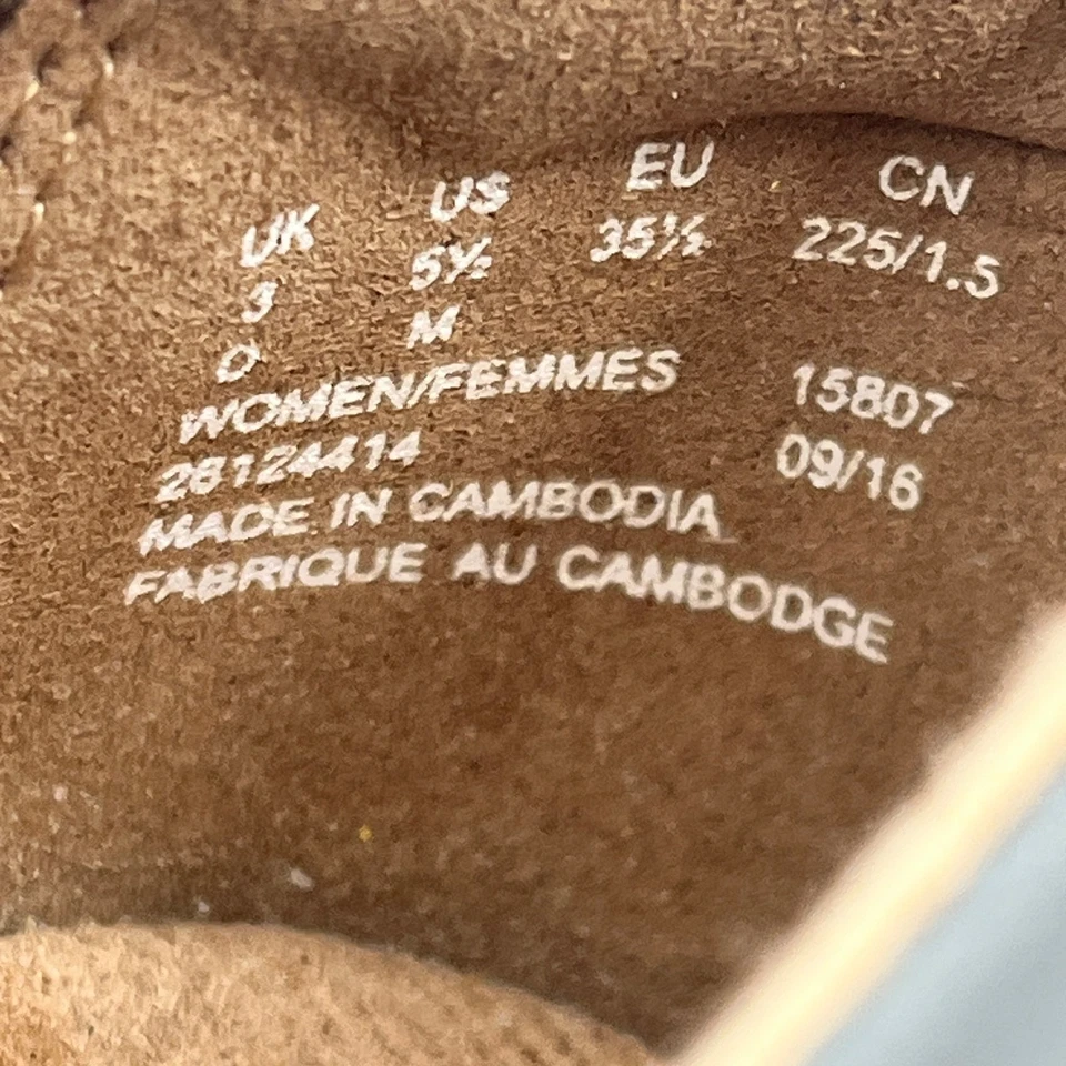 Clarks Womens Grey Leather Mary Jane Comfort Shoes UK 3 Flower Cutout Wedge Heel - Image 4 of 4