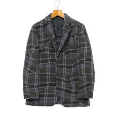 ISSEY MIYAKE MEN tailored jacket Size 3 Check Pattern Modified 2B Blazer Bra...