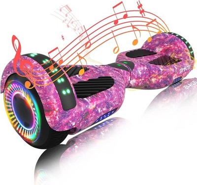 SIMATE Hoverboard, Bluetooth All Terrain Hover Boards LED Lights and APP UL 2272