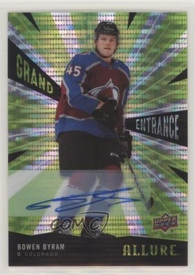 2020-21 Upper Deck Allure Grand Entrance Green Auto Bowen Byram #GE-20 Auto 1aq