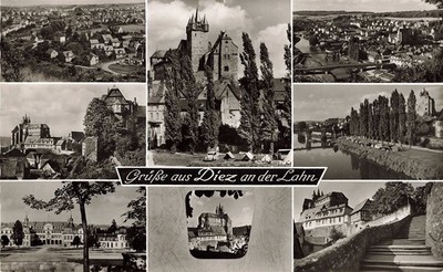 913899) AK Grüße aus Diez an der Lahn, Mehrbildkarte, 1966