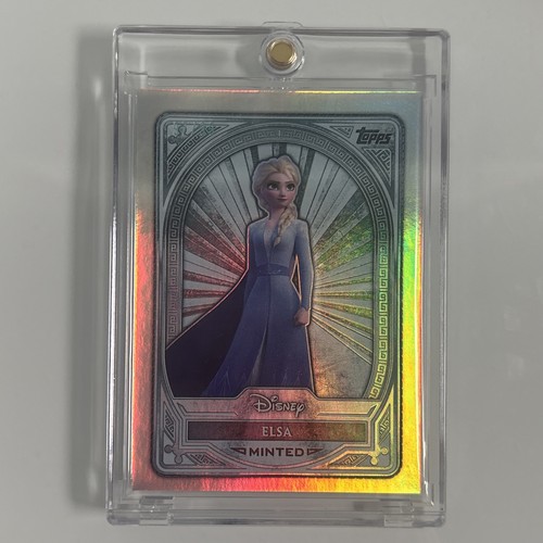 Elsa [Black Electric Dots] #110 2025 Topps Disney Mint card