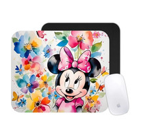 Cute Girl Mouse Flowers Cartoon Mouse Pad Laptop Computer Office Mat