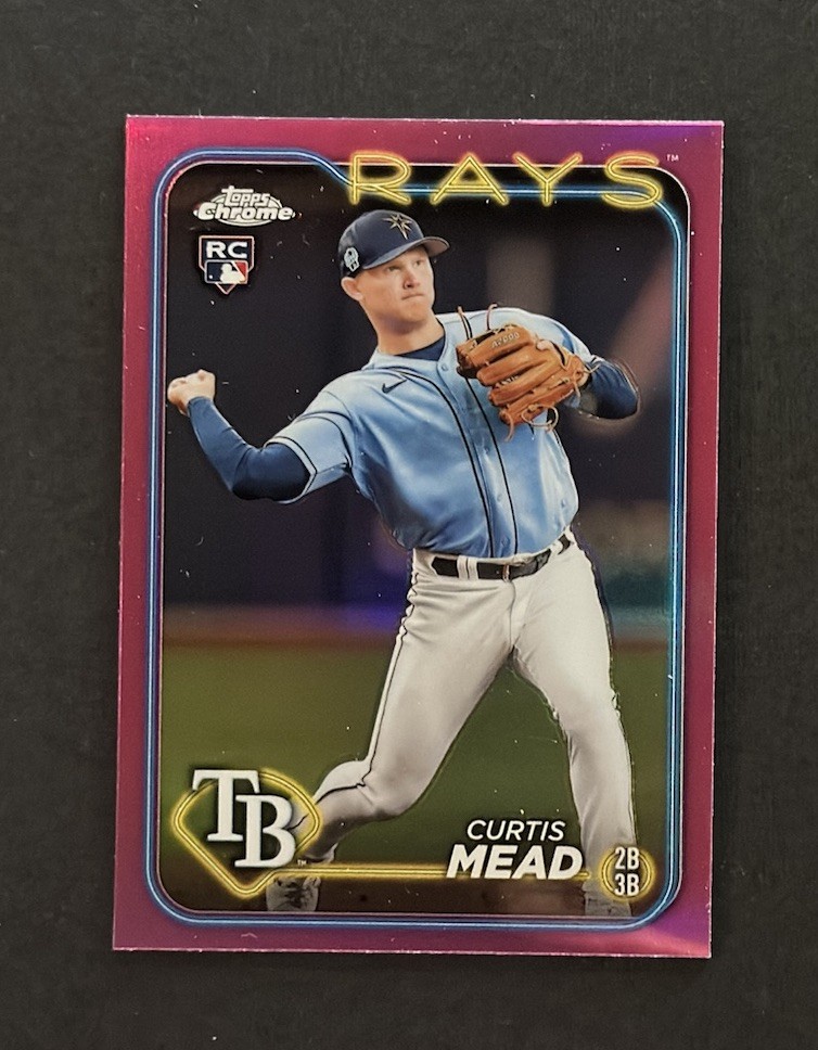 2024 Topps Chrome - Curtis Mead #209 Pink Refractor (RC)