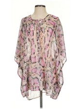Show Me Your Mumu Women Pink 3/4 Sleeve Blouse XS