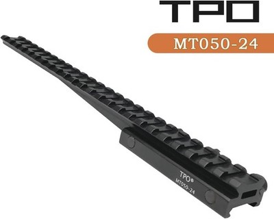 TPO 24-Slot Picatinny Riser Mount 1/0.83/0.5'' 10'' Flat Top Optics Adapter