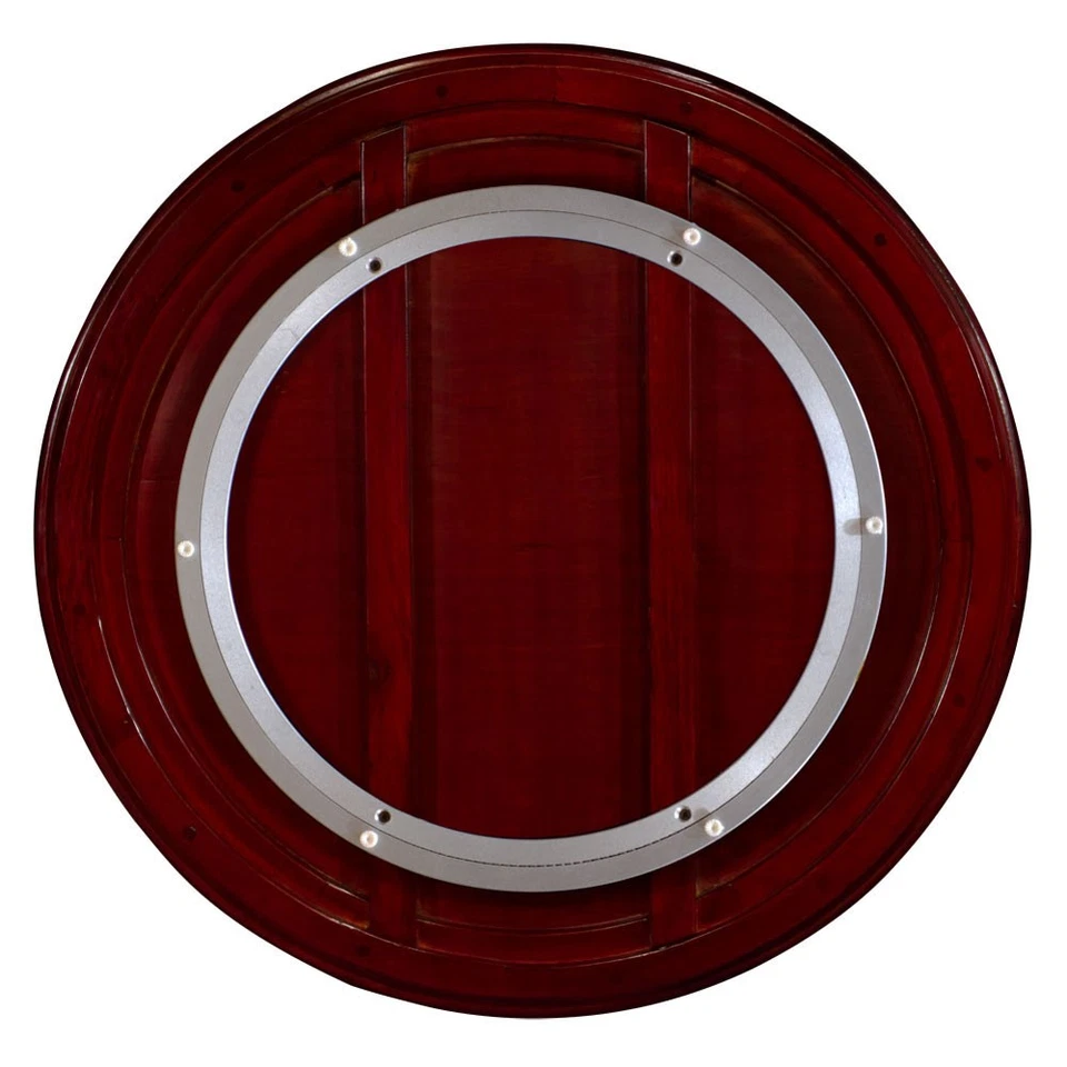 Vendedor dos EUA - 32 polegadas pau-rosa cereja escura chinesa preguiçosa Susan, incrustação de madrepérola - Imagem 3 de 3