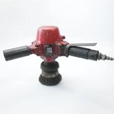 Thor Power Tools 7" Heavy Duty Vertical Air Pneumatic Grinder Brush 6,000 rpm