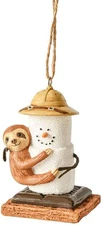 Midwest-CBK MX179702 S'Mores Sloth Decorative Hanging Ornament, 3.25" Height