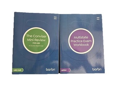 Barbri The Conviser Mini Review & Multistate Practice Exam Workbook