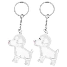 2 Pcs Dog Hair Storage Bottle for Collecting Memorial Keychain