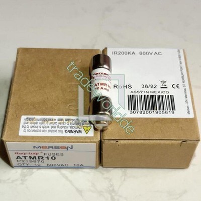 10PC Ferraz Shawmut MERSEN ATMR10 ATMR-10 10A 600V FAST ACTING Fuse ATMR 10