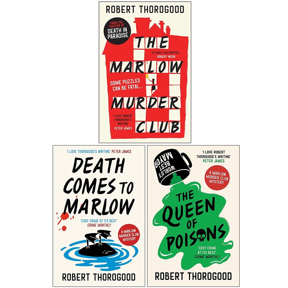 The Marlow Murder Club Mysteries Collection 3 Books Set By Robert Thorogood, PB