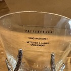 Set of 2 Pottery Barn MARTINI GLASSES silver deer stag - new in box, never used — photo 1