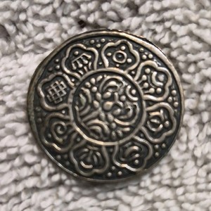 Rare off struck Miss strike Tibetan Ga-den Tangka silver coin