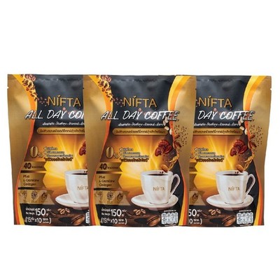 Nifta All Day Kaffee Abnehmen Arabica Kollagen Kalorienarm Intensiv 10 Beutel