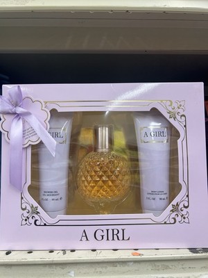 A GIRL Bath Accessories Set for Women - Body Lotion, Eau de Parfum, Shower Gel