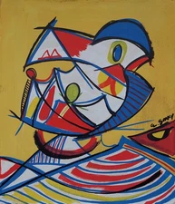 Arshile Gorky Signed Abstract Expressionist Oil Painting on Canvas American Art