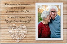 kullder Personalised Loss of a Loved One Memorial Photo Frame Holds 4"X6" 
