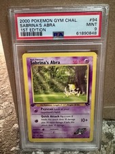 2000 Pokemon Gym Challenge Sabrina's Abra #94 1st Edition PSA 9 MINT on eBay