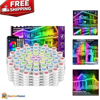 Transform Your Space: 300FT Waterproof RGB Outdoor Lights with App & Music Sync