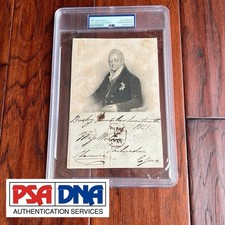 KING WILLIAM IV * PSA * Autograph Royal Cut Signature Antique Engraving Signed