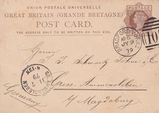 GB DUPLEX & NUMERALS "BRADFORD-YORKS / 107" (Yorkshire) very fine Duplex-Cancell