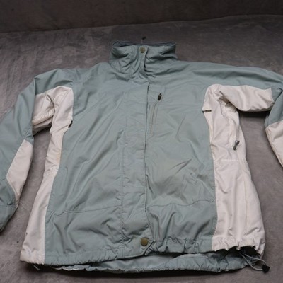Columbia Vertex Jacket Womens Large Blue Removable Fleece Liner Ski Winter 3in1