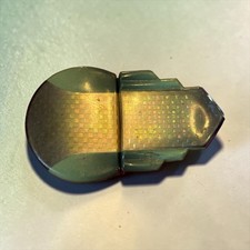 Art Deco Belt Buckle Green Iridescent Made In Germany Celluloid