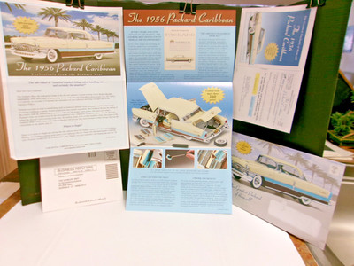 Danbury Mint 1956 Packard Caribbean 1:24 Brochure & Paperwork ONLY!