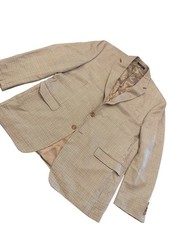 Ralph Lauren Lord Taylor Brown Houndstooth Blazer Jacket Sport Coat 44   Chest