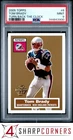 2005 TOPPS TURN BACK THE CLOCK #6 TOM BRADY PATRIOTS PSA 9