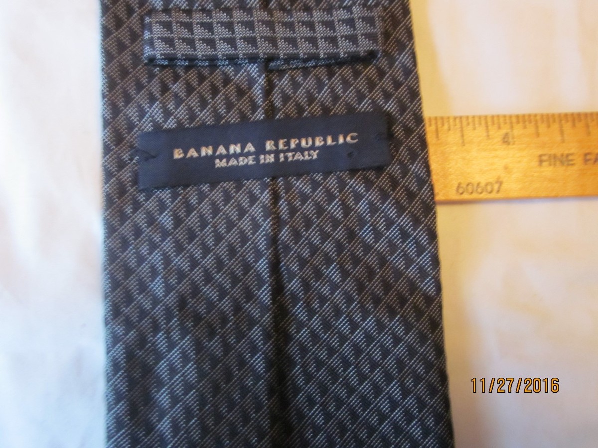 その他 G Banana Republic Grey Silk Tie | eBay