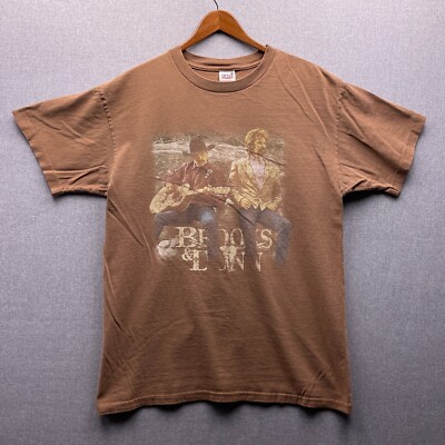 Vtg Brooks & Dunn T Shirt Mens L Country Music Concert Tour Album Band Graphic