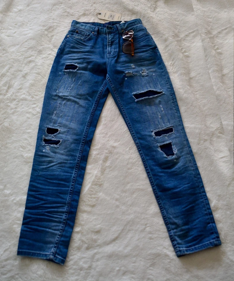 Jean taille haute troué taille 34 Pepe Jean neuf - Photo 1/4