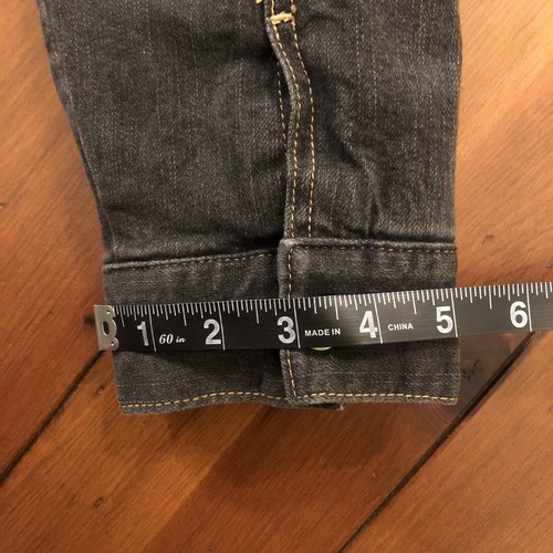 Wonder Nation Jean Jacket Sherpa Lined Black Wash Denim Coat Youth XXL (18) Warm - Picture 18 of 18