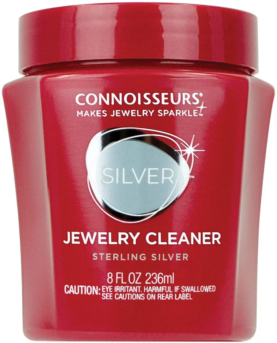 Connoisseurs Sterling Silver Jewelry Cleaner Removes tarnish , 8 Ounce