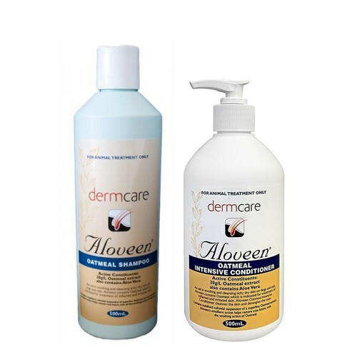 Aloveen Oatmeal Shampoo & Conditioner Combo Medium Dog Pet Grooming