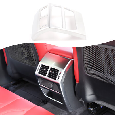 Silver Rear Air Outlet Vent Anti-Kick Panel For Jaguar E-PACE 2018-2023