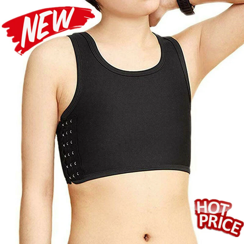 Women Lesbian Tomboy Chest Breast Binder Slim Fit FTM Vest Unders Hot Crop  C3C2