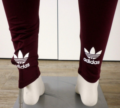 Adidas Performance Leggings Sportswear Logo hinten bordeaux rot Gr. 36 S