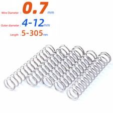 Compression Springs A2 Stainless Steel Wire Dia 0.7mm Pressure Length 5mm-305mm