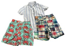 Baby Gap Boys Swim Patchwork, Crab Swim trunks, Janine  Jack Preppy Shirt Lot
