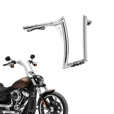 MOFUN 14" Rise Pre-Wired Sharp Handlebar For Harley Softail Sportster XL Dyna