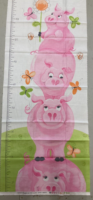 FLIP THE PIG SUSYBEE GROWTH CHART PANEL SB20175 18 x42 For Sale 