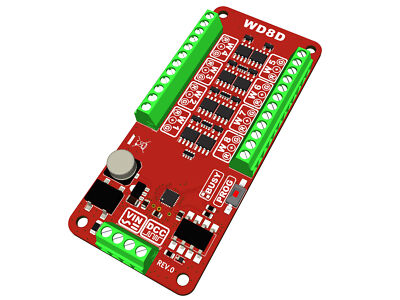 MU J00003 - 8-fach DCC Weichendecoder für Doppelspulen Weichenantriebe mit Schra